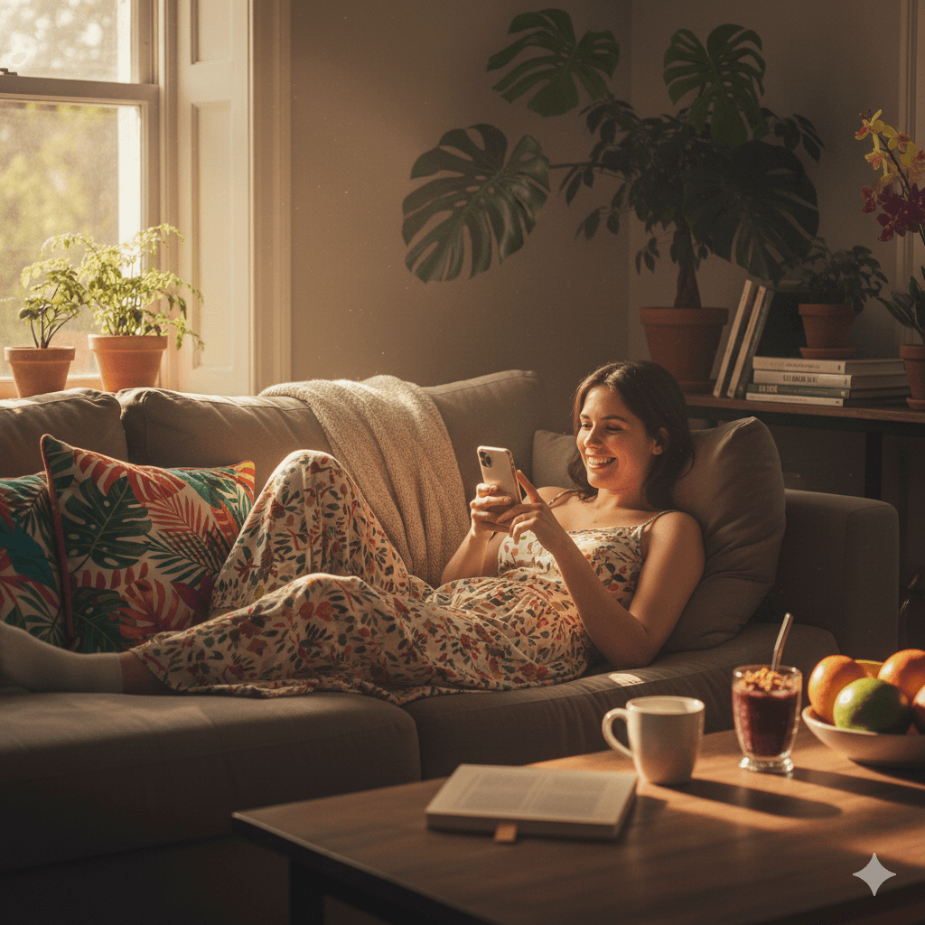 Vendedor criando cesta